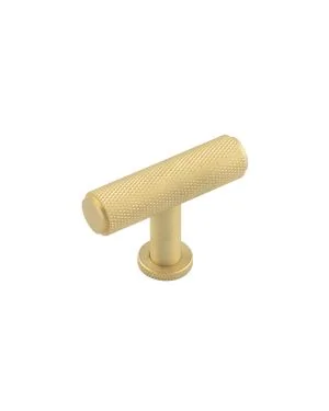 Piccadilly T-Bar Cupboard Knob - Satin Brass