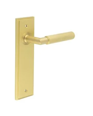 Piccadilly Lever On Backplate - Satin Brass