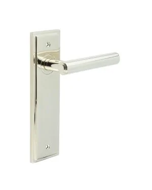 Richmond Lever On Backplate - Polished Nickel