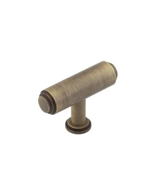 Belgrave T-Bar Cupboard Knob - Antique Brass