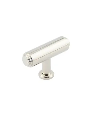 Belgrave T-Bar Cupboard Knob - Polished Nickel