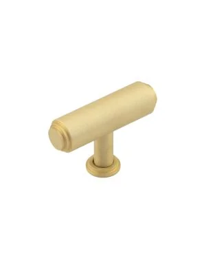 Belgrave T-Bar Cupboard Knob - Satin Brass