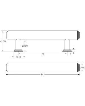 Belgrave Cabinet Handle - Antique Brass
