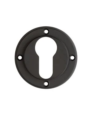 Euro Escutcheon - Matt Black