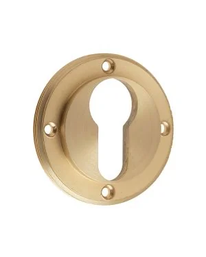 Euro Escutcheon - Satin Brass