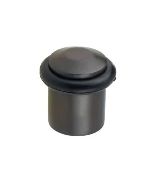 Burlington Floor Mounted Chamfered Door Stop - Dark Bronze