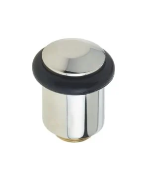 Burlington Floor Mounted Chamfered Door Stop - Polished Nickel