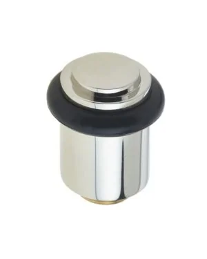 Burlington Floor Mounted Stepped Door Stop - Polished Nickel
