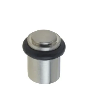 Burlington Floor Mounted Stepped Door Stop - Satin Nickel