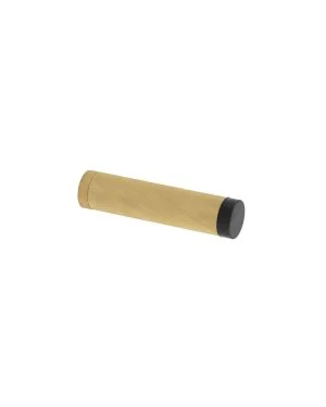 Burlington Knurled Wall Mounted Door Stop - Satin Brass