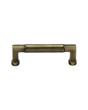 Heritage Brass Cabinet Pull Bauhaus Design 101mm CTC Antique Finish