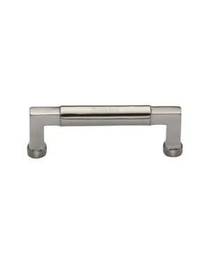 Heritage Brass Cabinet Pull Bauhaus Design 101mm CTC Satin Nickel Finish