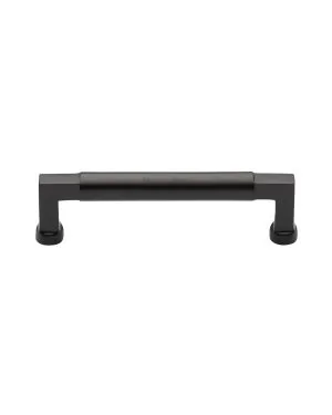 Heritage Brass Cabinet Pull Bauhaus Design 128mm CTC Matt Bronze Finish