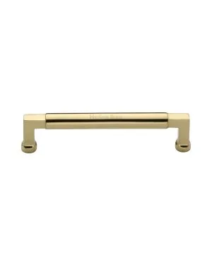 Heritage Brass Cabinet Pull Bauhaus Design 152mm CTC Polished Brass Finish