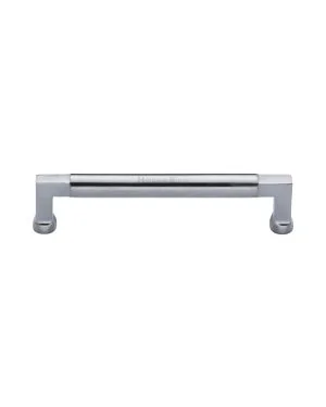 Heritage Brass Cabinet Pull Bauhaus Design 152mm CTC Satin Chrome Finish