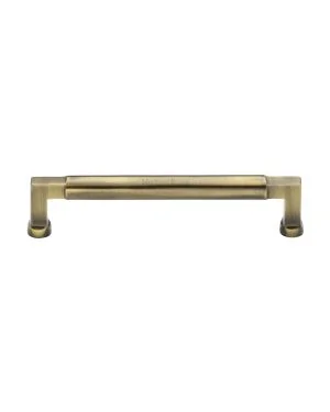 Heritage Brass Cabinet Pull Bauhaus Design 160mm CTC Antique Brass Finish