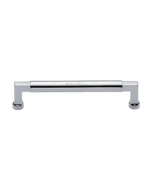 Heritage Brass Cabinet Pull Bauhaus Design 160mm CTC Polished Chrome Finish