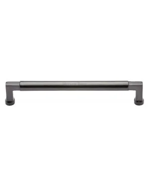 Heritage Brass Cabinet Pull Bauhaus Design 203mm CTC Matt Bronze Finish