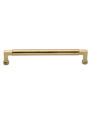Heritage Brass Cabinet Pull Bauhaus Design 203mm CTC Polished Brass Finish