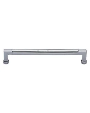 Heritage Brass Cabinet Pull Bauhaus Design 203mm CTC Polished Chrome Finish