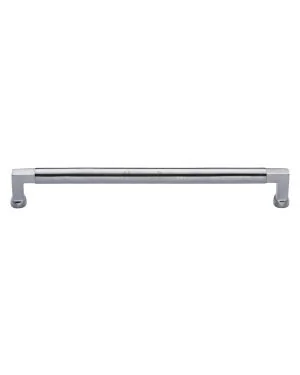 Heritage Brass Cabinet Pull Bauhaus Design 203mm CTC Satin Chrome Finish