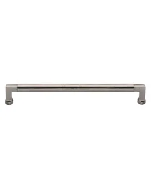 Heritage Brass Cabinet Pull Bauhaus Design 203mm CTC Satin Nickel Finish