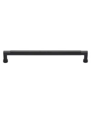 Heritage Brass Cabinet Pull Bauhaus Design 254mm CTC Matt Black Finish