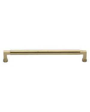 Heritage Brass Cabinet Pull Bauhaus Design 254mm CTC Satin Brass Finish