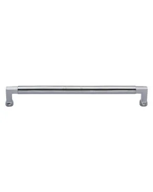 Heritage Brass Cabinet Pull Bauhaus Design 254mm CTC Satin Chrome Finish