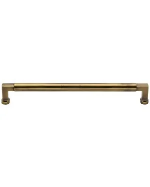 Heritage Brass Cabinet Pull Bauhaus Design 320mm CTC Antique Brass Finish