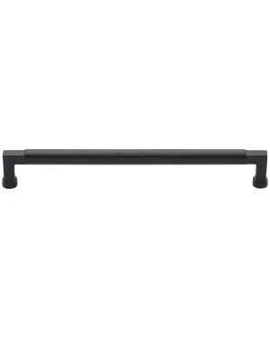 Heritage Brass Cabinet Pull Bauhaus Design 320mm CTC Matt Black Finish