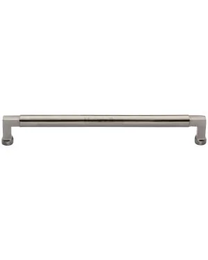 Heritage Brass Cabinet Pull Bauhaus Design 320mm CTC Satin Nickel Finish