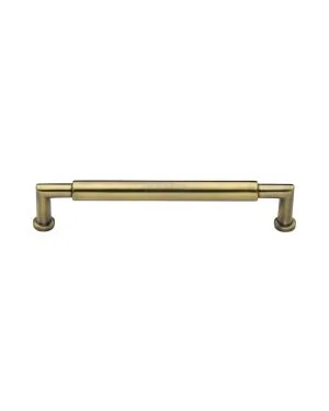 Heritage Brass Cabinet Pull Bauhaus Round Design 152mm CTC Antique Brass Finish