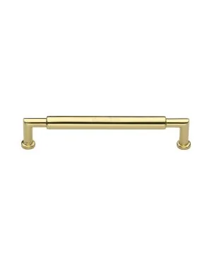 Heritage Brass Cabinet Pull Bauhaus Round Design 152mm CTC Polished Brass Finish