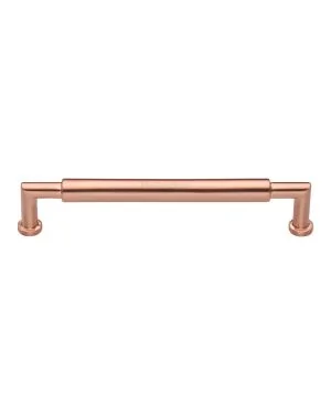 Heritage Brass Cabinet Pull Bauhaus Round Design 203mm CTC Satin Rose Gold Finish