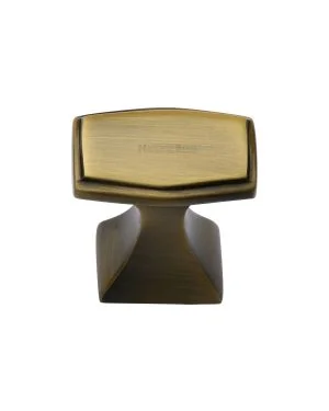 Heritage Brass Cabinet Knob Deco Design 32mm Antique finish