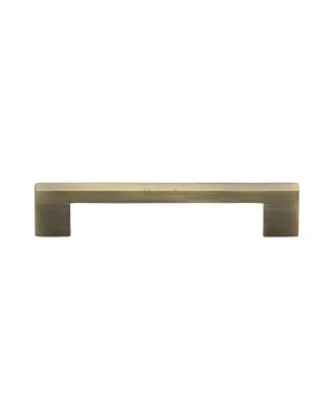 Heritage Brass Cabinet Pull Metro Design 128mm CTC Antique Brass Finish