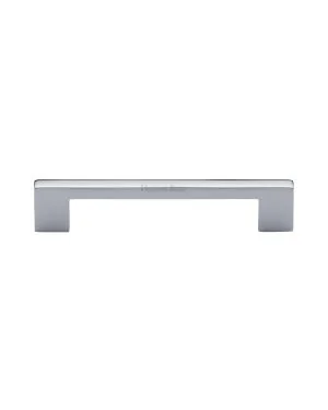 Heritage Brass Cabinet Pull Metro Design 128mm CTC Polished Chrome Finish