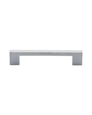 Heritage Brass Cabinet Pull Metro Design 128mm CTC Satin Chrome Finish