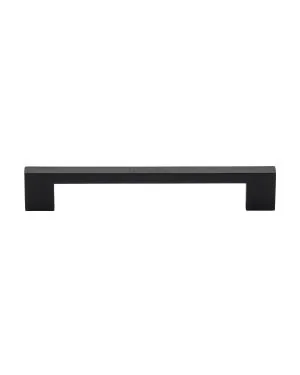 Heritage Brass Cabinet Pull Metro Design 160mm CTC Matt Black Finish