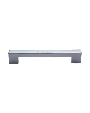 Heritage Brass Cabinet Pull Metro Design 160mm CTC Polished Chrome Finish
