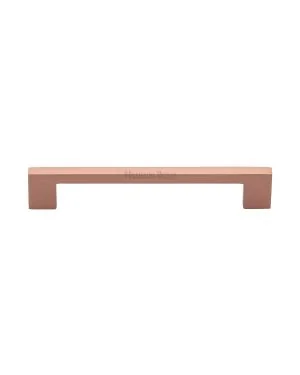 Heritage Brass Cabinet Pull Metro Design 160mm CTC Satin Rose Gold Finish