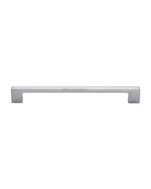 Heritage Brass Cabinet Pull Metro Design 192mm CTC Satin Chrome Finish
