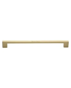 Heritage Brass Cabinet Pull Metro Design 256mm CTC Satin Brass Finish