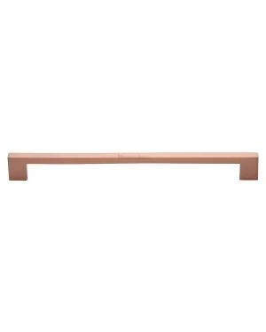 Heritage Brass Cabinet Pull Metro Design 256mm CTC Satin Rose Gold Finish