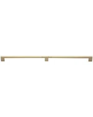 Heritage Brass Cabinet Pull Metro Design 480mm CTC Satin Brass Finish