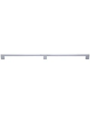 Heritage Brass Cabinet Pull Metro Design 480mm CTC Satin Chrome Finish