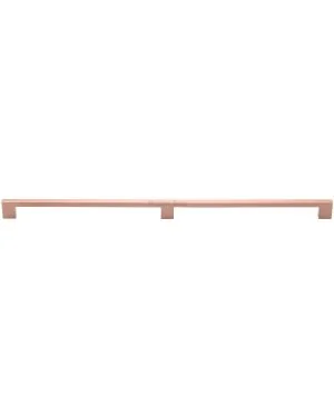 Heritage Brass Cabinet Pull Metro Design 480mm CTC Satin Rose Gold Finish