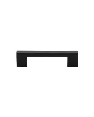 Heritage Brass Cabinet Pull Metro Design 96mm CTC Matt Black Finish