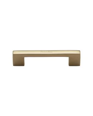 Heritage Brass Cabinet Pull Metro Design 96mm Polished Brass finish